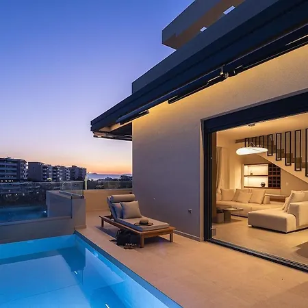 White Pearl - Private Pool -roof Garden - Penthouse Duplex 아파트 *