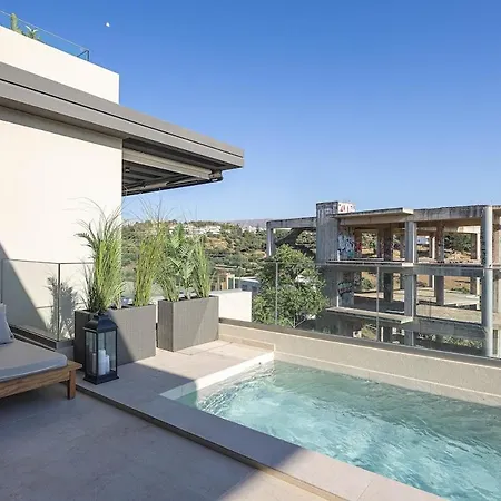아파트 White Pearl - Private Pool -roof Garden - Penthouse Duplex 하니아