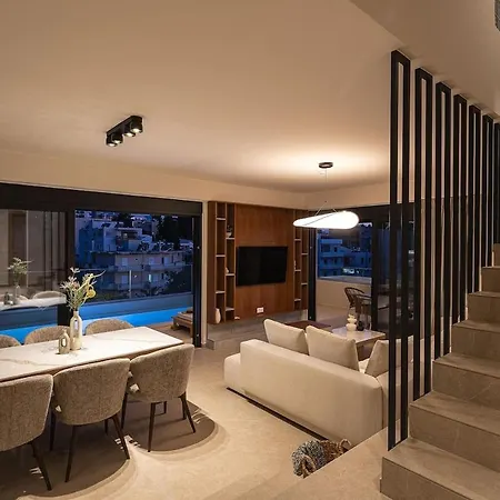 White Pearl - Private Pool -roof Garden - Penthouse Duplex 아파트 *