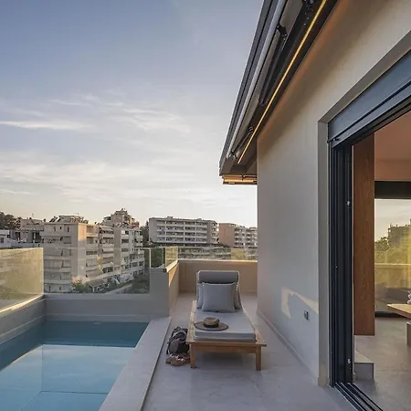 White Pearl - Private Pool -roof Garden - Penthouse Duplex 아파트 *